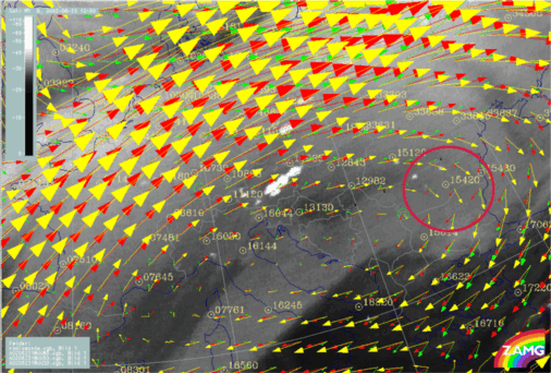23 June 2002/12.00 UTC - Meteosat IR enhanced image