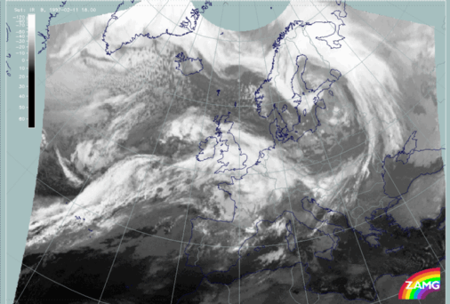 11 February 1997/18.00 UTC - Meteosat IR image