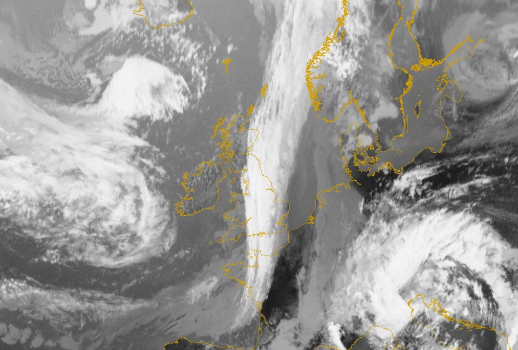 22 August 2005/10.00 UTC - Meteosat 8 IR10.8 image