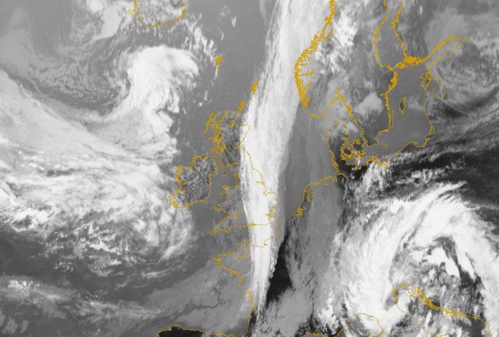 22 August 2005/13.00 UTC - Meteosat 8 IR10.8 image