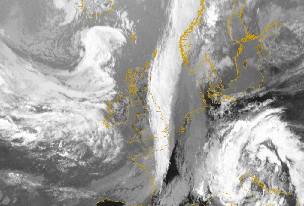 22 August 2005/14.00 UTC - Meteosat 8 IR10.8 image