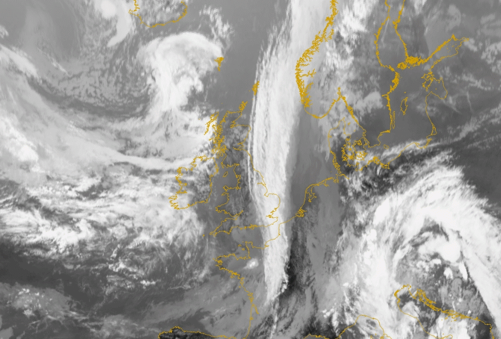22 August 2005/16.00 UTC - Meteosat 8 IR10.8 image
