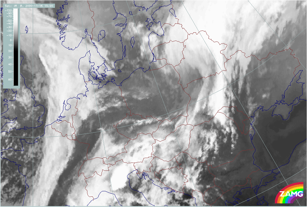 16 November 2000/15.00 UTC - Meteosat IR image; Double Structure Wave